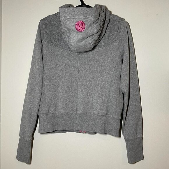 Lululemon Fireside Cable Knit Hoodie size 10 - Picture 6 of 6